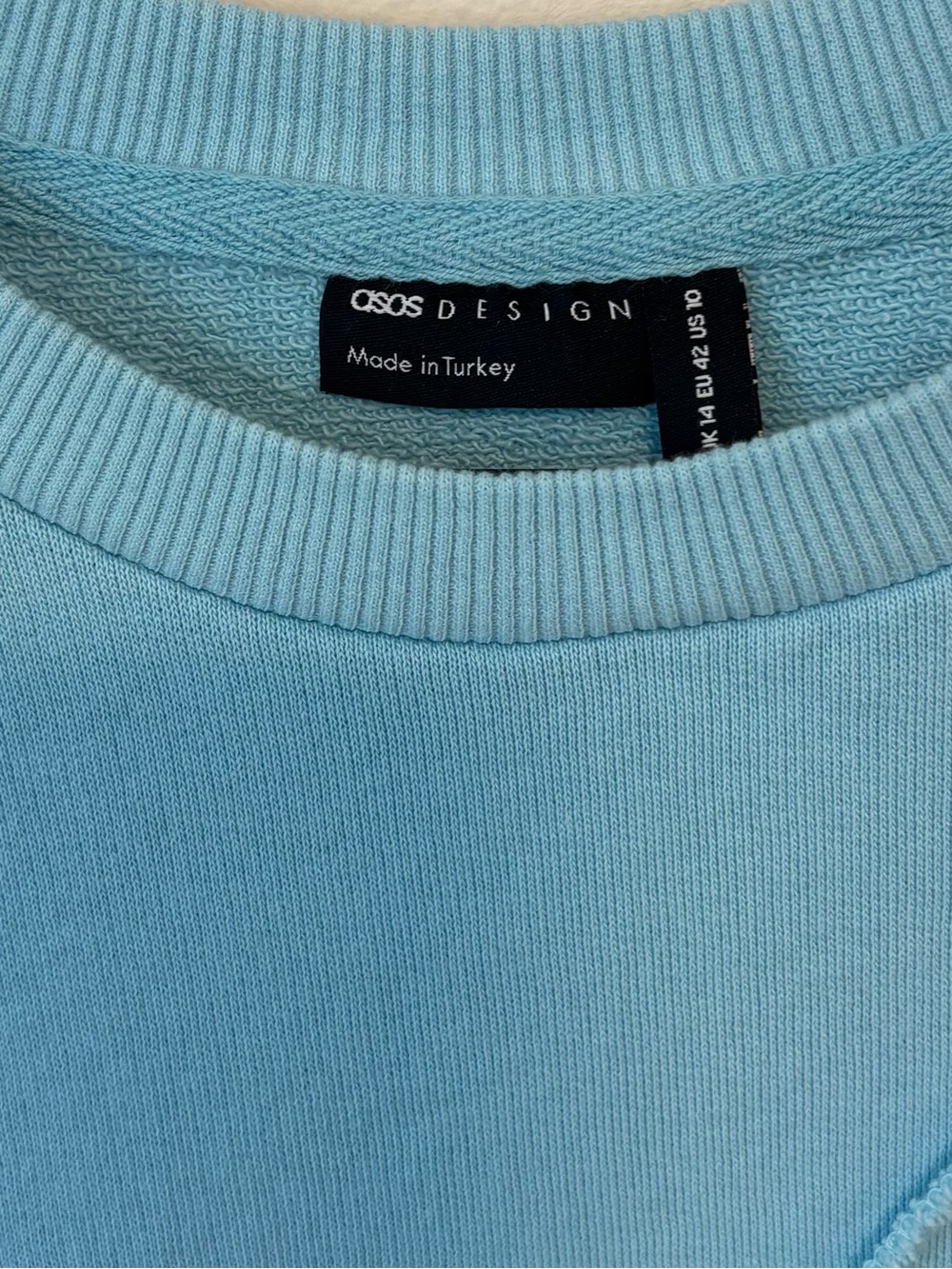 ASOS Light Blue Crewneck Sweatshirt - Picture 3 of 3